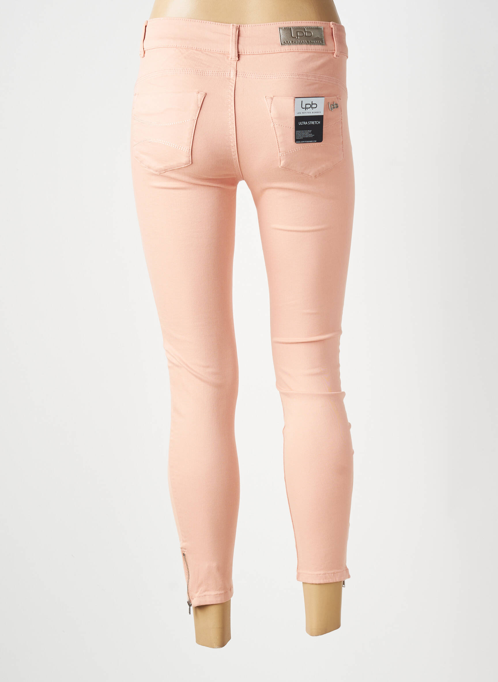 Blugi skinny mărime normală mărime normală roz LPB LES PETITES BOMBES  femeie