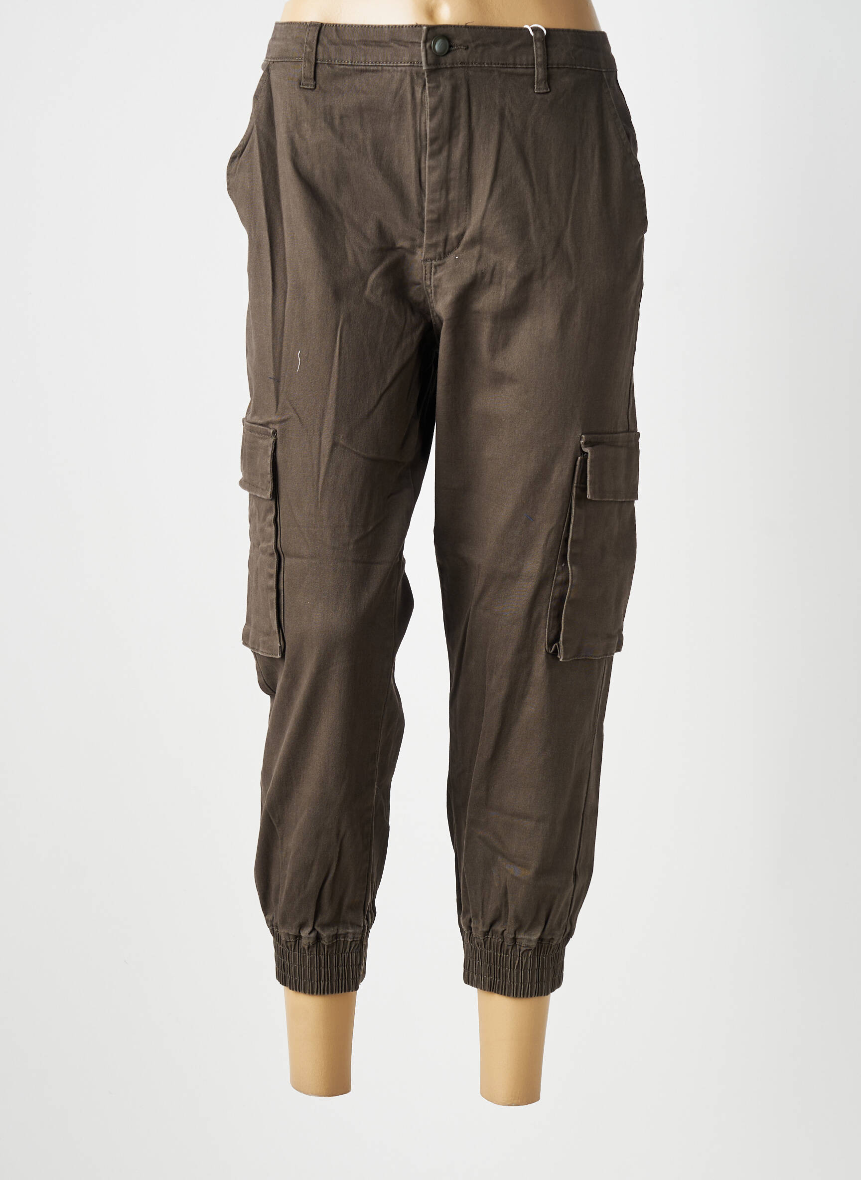 Pantalon cargo mărime normală mărime normală verde ONLY femeie