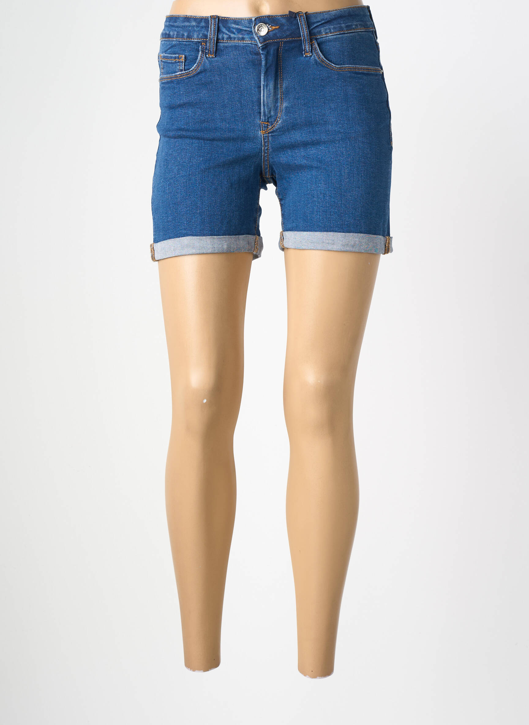 Șort țesătură denim mărime normală albastru închis TIFFOSI femeie