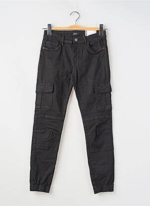 Pantalon cargo țesătură poplin mărime normală negru ONLY femeie