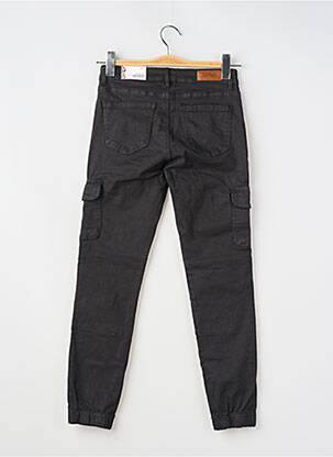 Pantalon cargo țesătură poplin mărime normală negru ONLY femeie