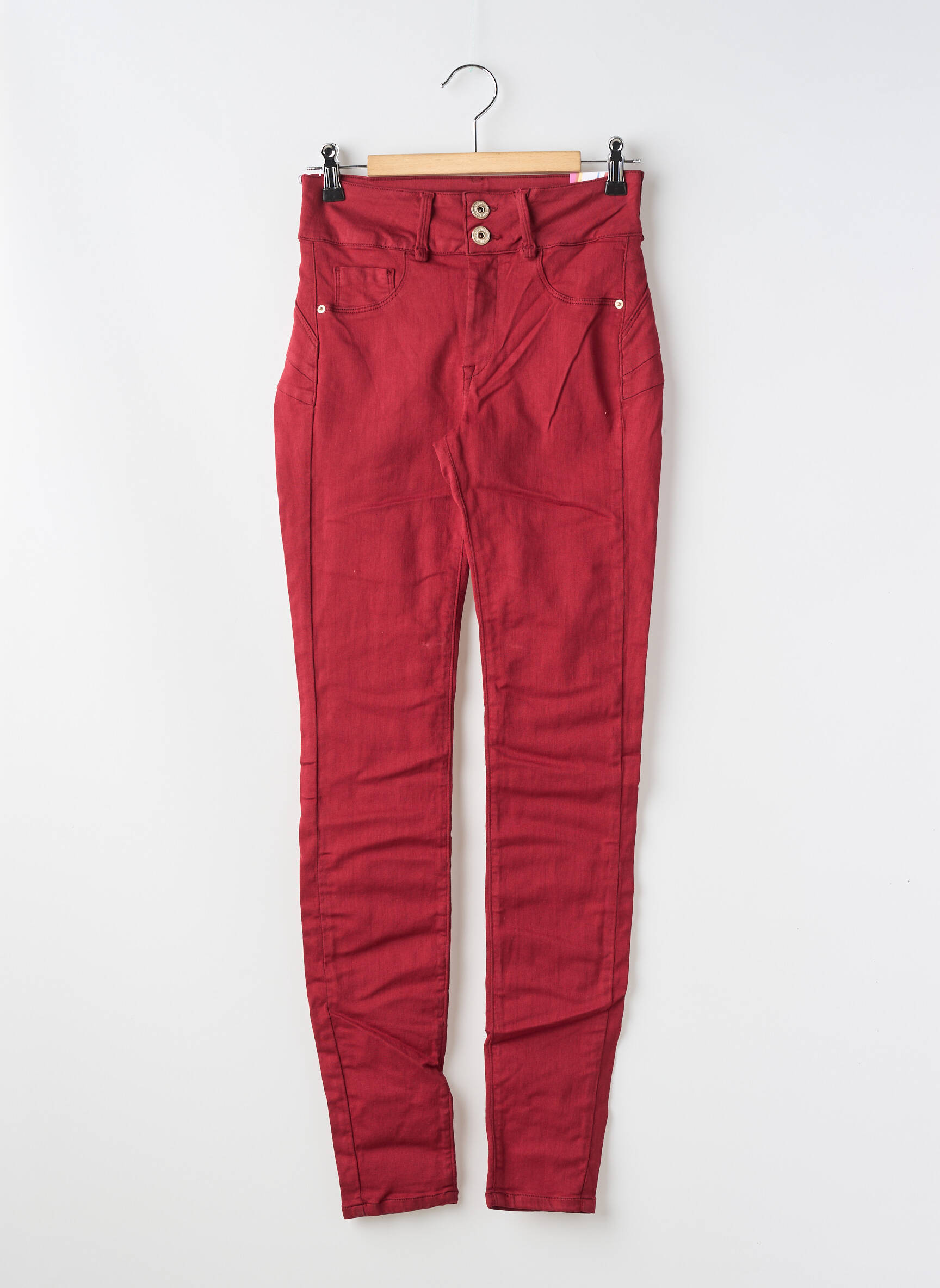 Pantalon slim conic mărime normală roșu ONE SIZE FILTS ALL femeie