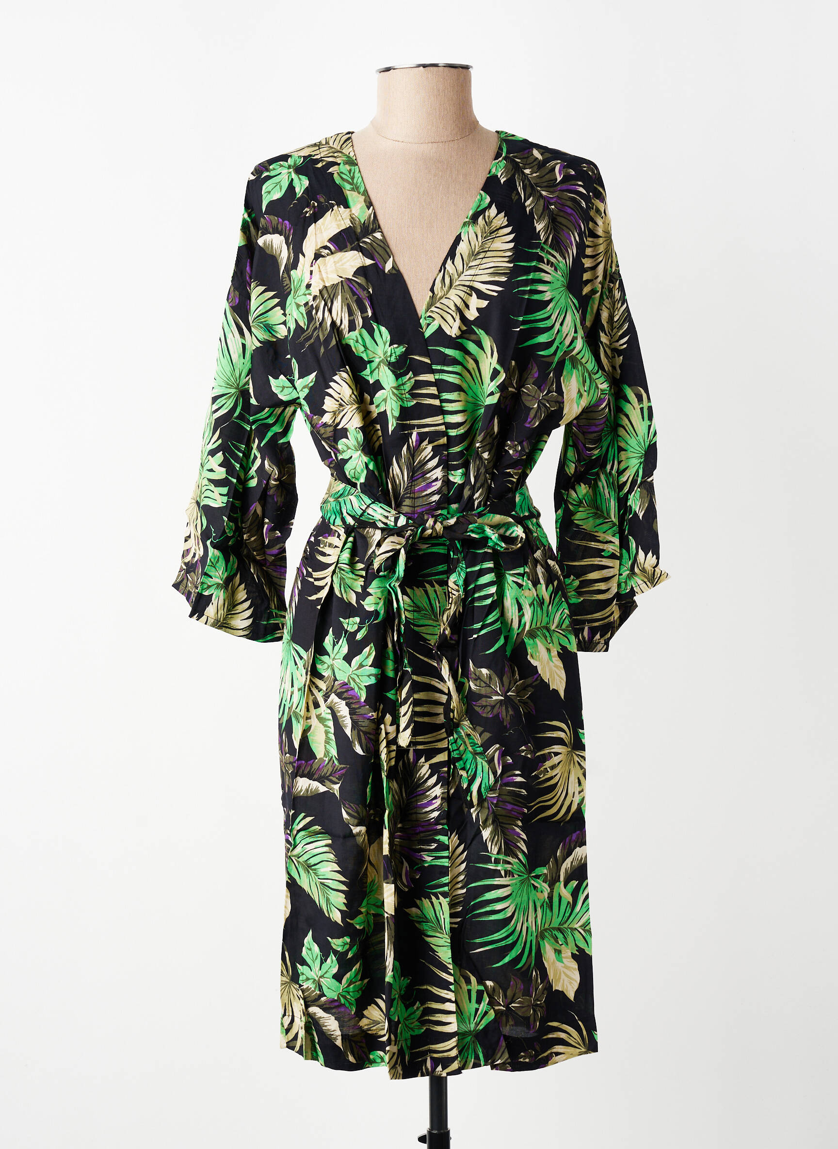 Jachete kimono guler în v verde KAFFE femeie