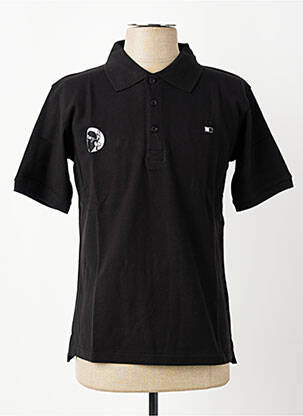Polo croială dreaptă mâneci scurte negru GWEN & BLACK bărbat
