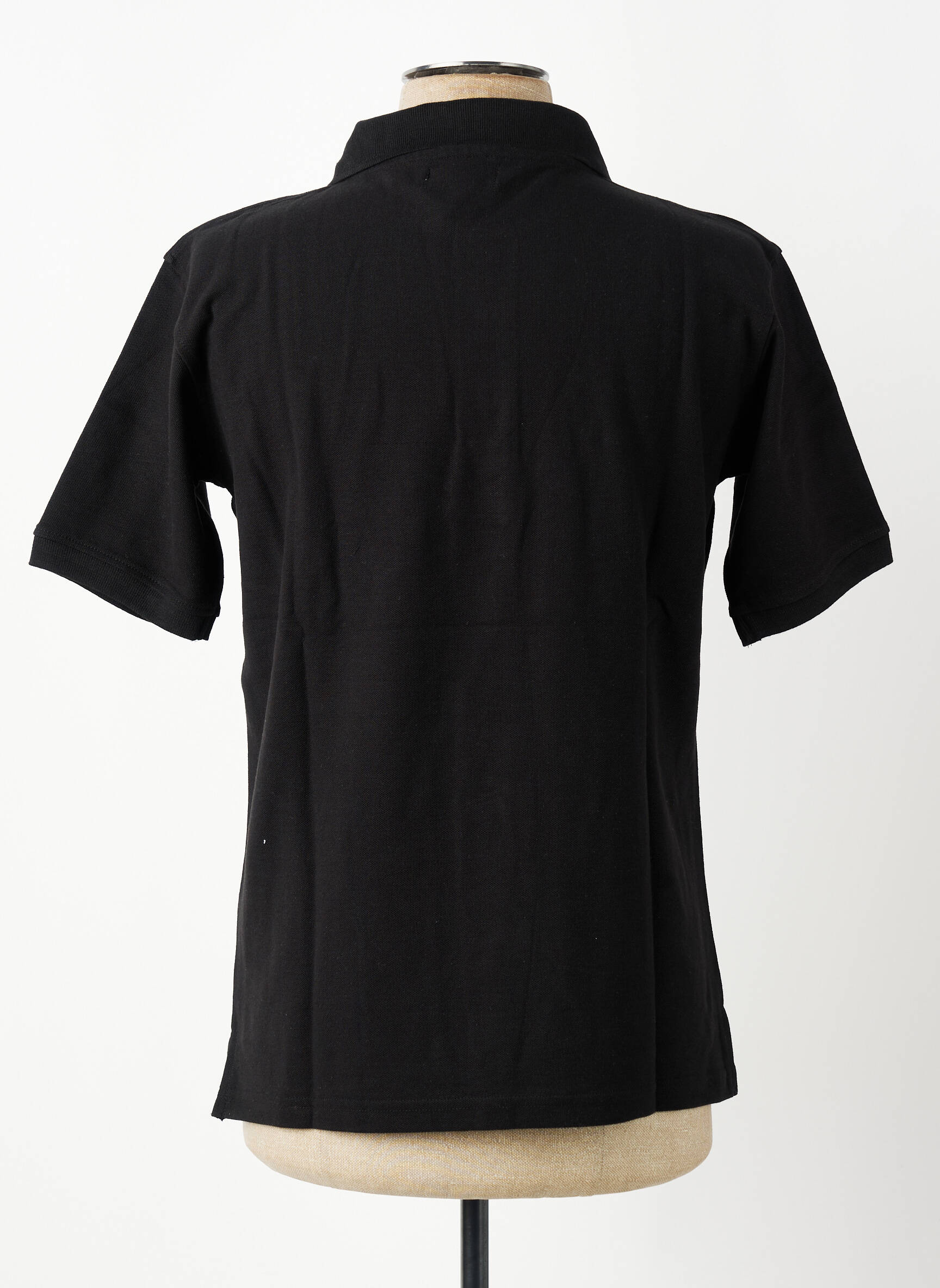Polo croială dreaptă mâneci scurte negru GWEN & BLACK bărbat