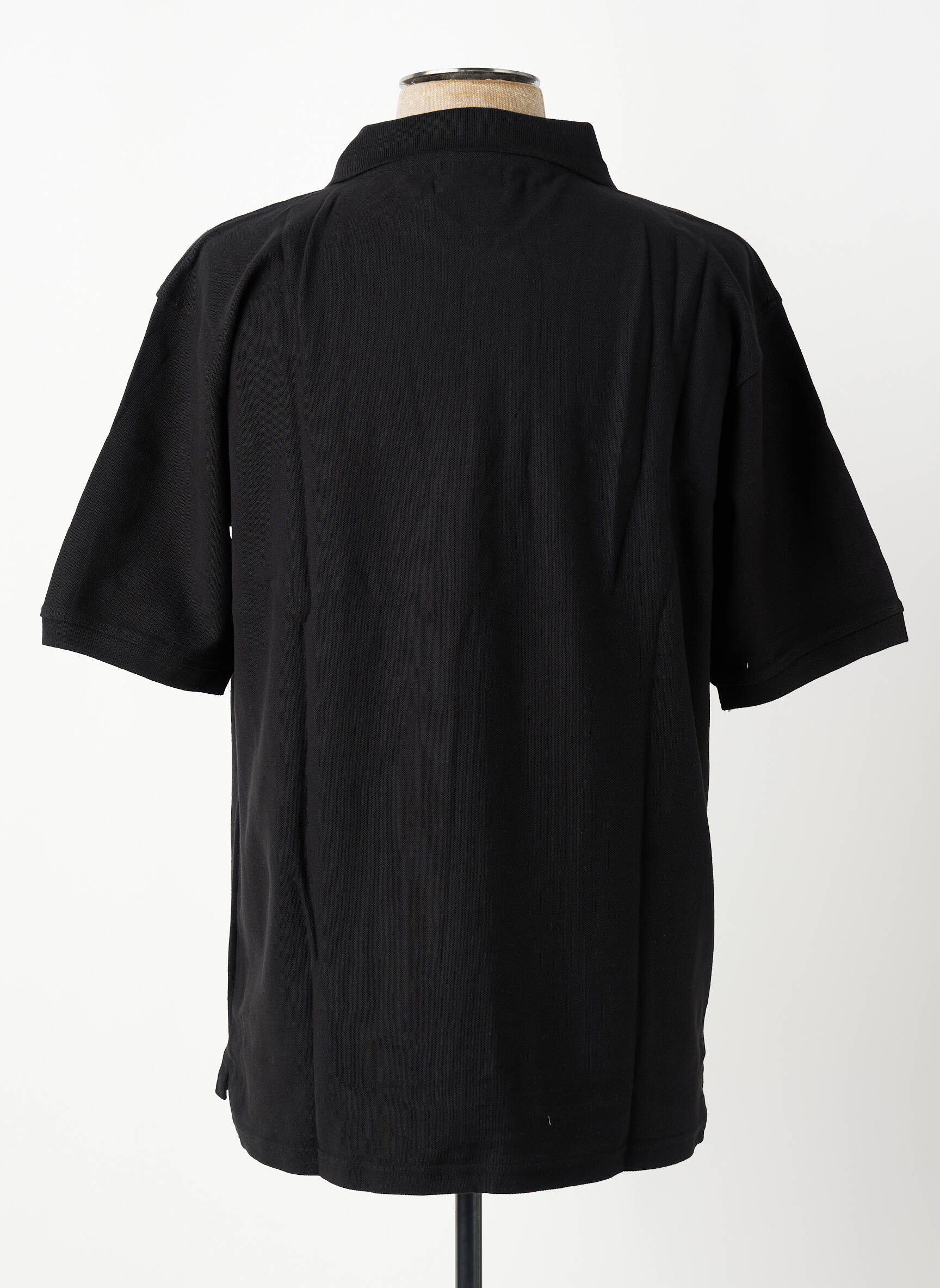 Polo croială dreaptă mâneci scurte negru GWEN & BLACK bărbat