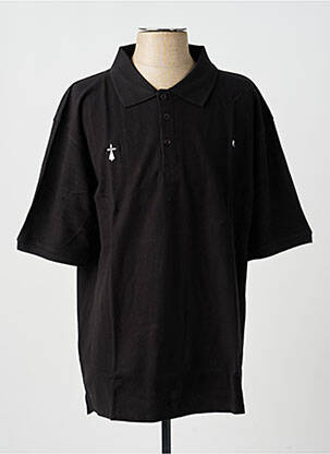 Polo croială dreaptă mâneci scurte negru GWEN & BLACK bărbat