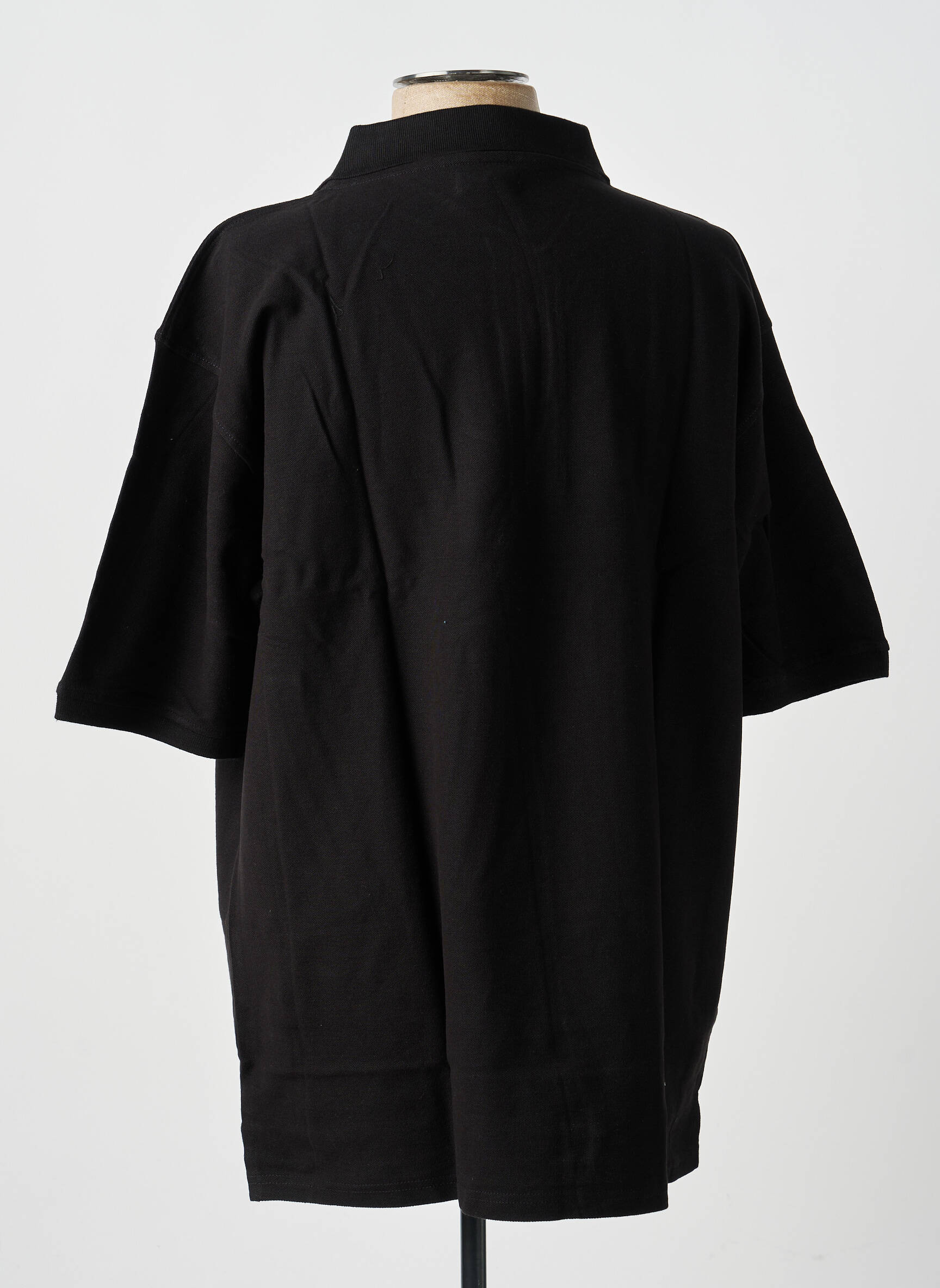 Polo croială dreaptă mâneci scurte negru GWEN & BLACK bărbat