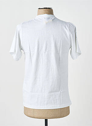 Tricou broderie mâneci scurte alb GWEN & BLACK bărbat