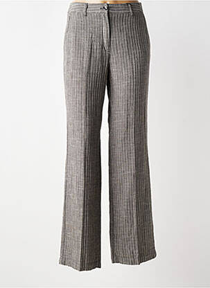 Pantalon drept talie cu cleme mărime normală gri OLSEN femeie
