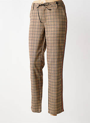Pantalon 7/8 elasticitate mărime normală maro FREEMAN T.PORTER femeie