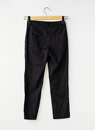 Pantalon 7/8 țesătură poplin mărime normală negru AVENTURES DES TOILES femeie