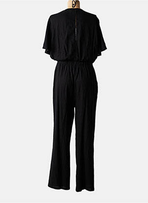 Salopetă-pantalon țesătură crep mâneci scurte negru FREEMAN T.PORTER femeie