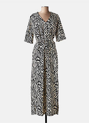Rochie lungă mâneci scurte mâneci scurte negru KAFFE femeie