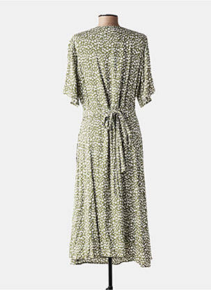 Rochie lungă mâneci scurte mâneci scurte verde FREEMAN T.PORTER femeie