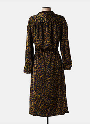Rochie midi croială fluidă mâneci lungi verde FREEMAN T.PORTER femeie