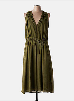 Rochie lungă fără mâneci fără mâneci verde FREEMAN T.PORTER femeie