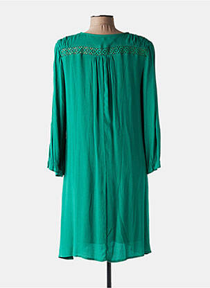 Rochie midi croială fluidă mâneci lungi verde FREEMAN T.PORTER femeie