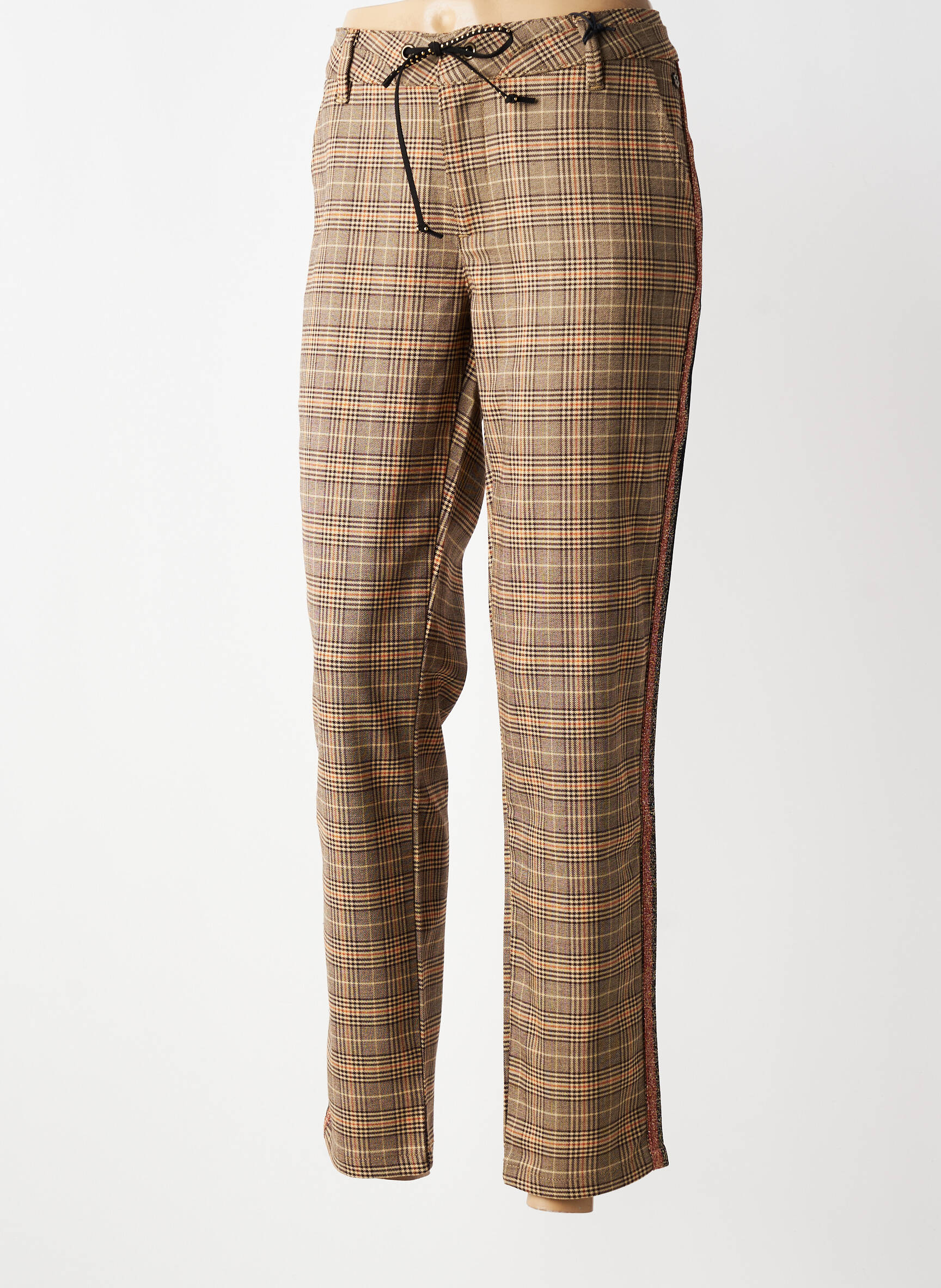 Pantalon 7/8 elasticitate mărime normală maro FREEMAN T.PORTER femeie