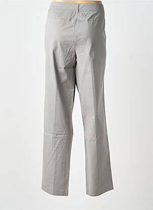 Pantalon drept țesătură poplin gri OLSEN femeie