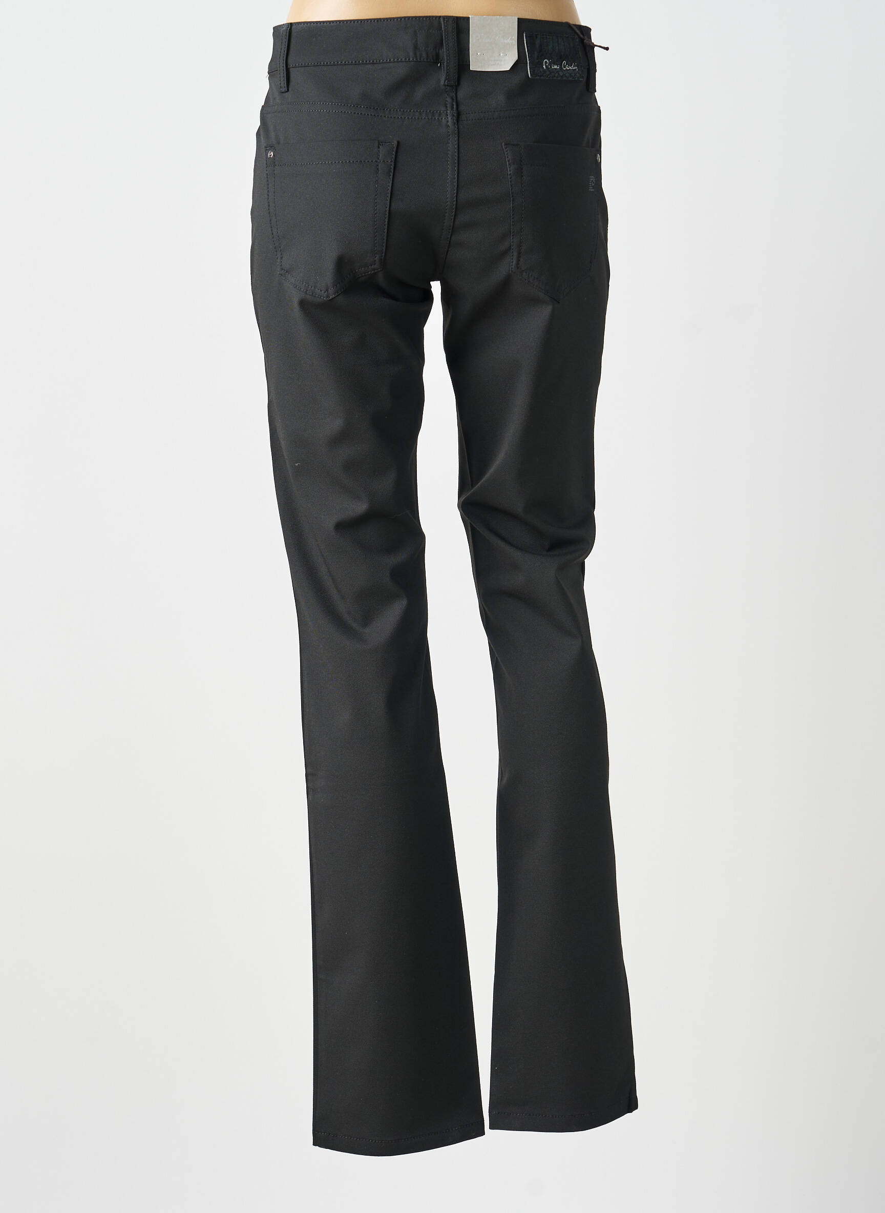 Pantalon slim elasticitate mărime normală negru PIERRE CARDIN femeie