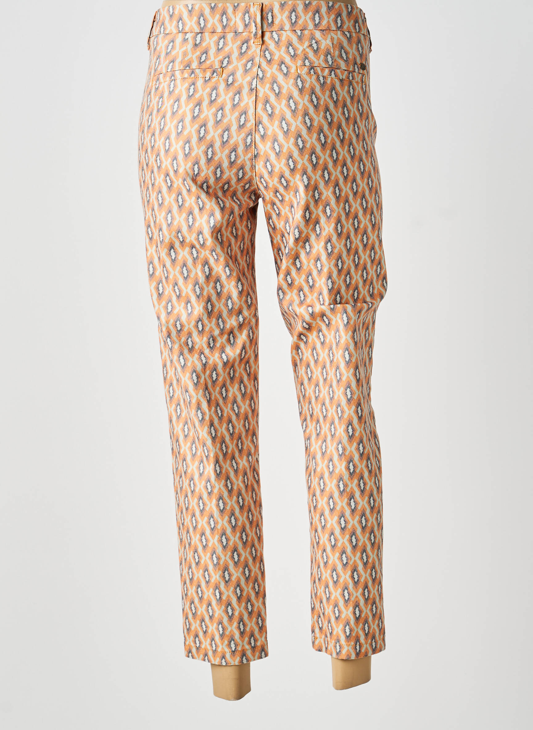 Pantalon 7/8 elasticitate mărime normală portocalie FREEMAN T.PORTER femeie