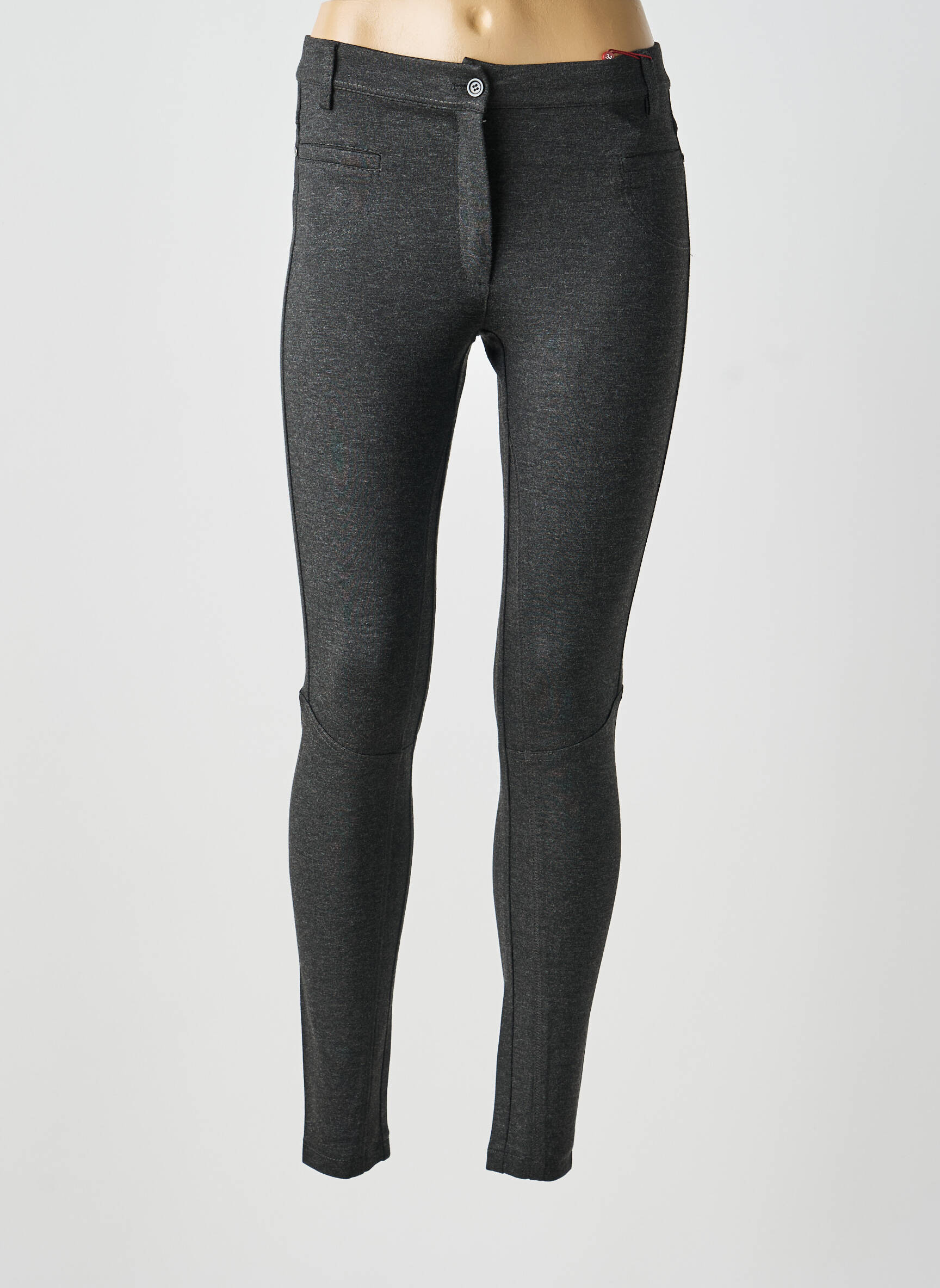 Pantalon slim conic mărime normală gri OLSEN femeie