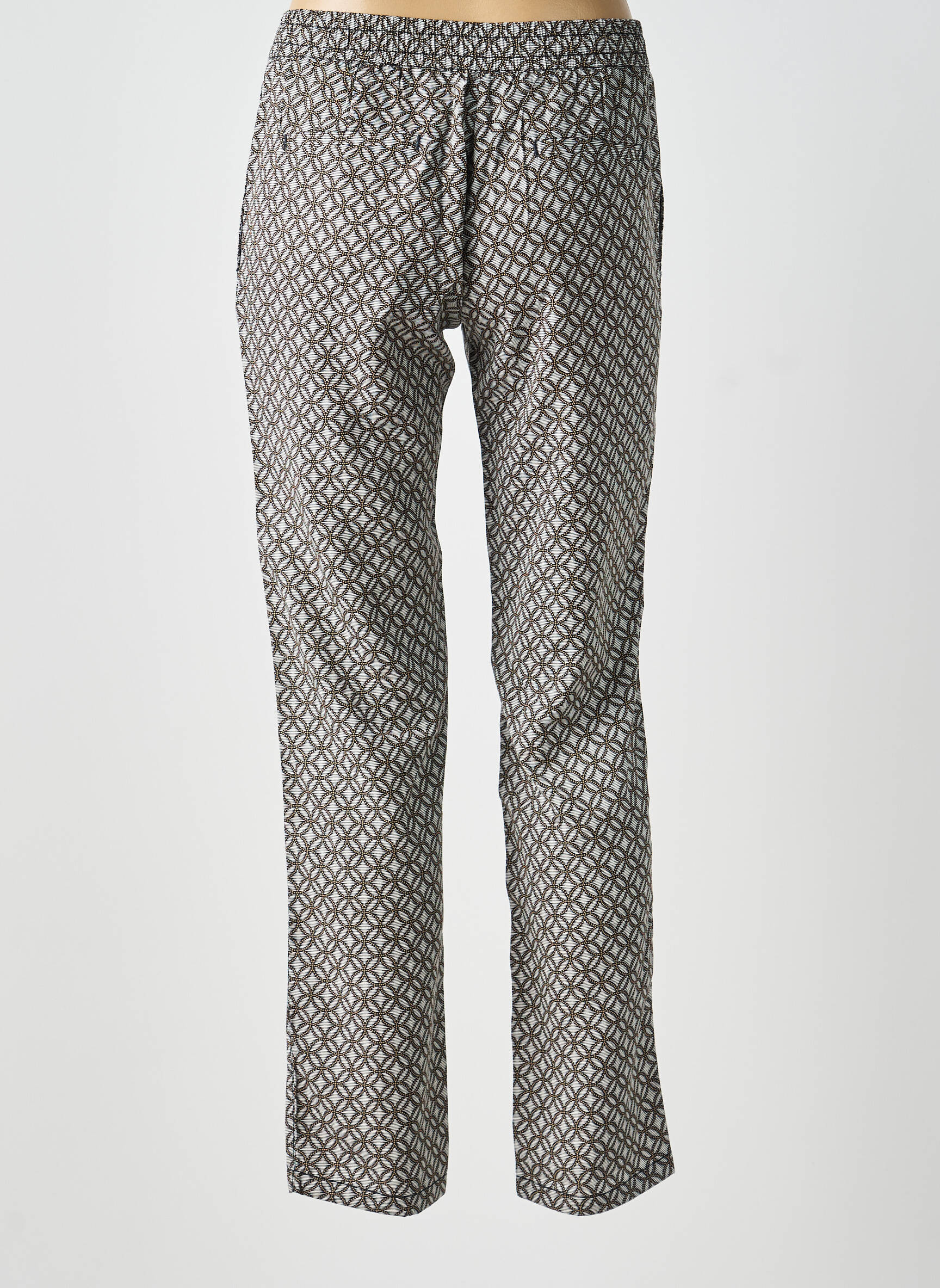 Pantalon slim talie elastică mărime normală gri OLSEN femeie