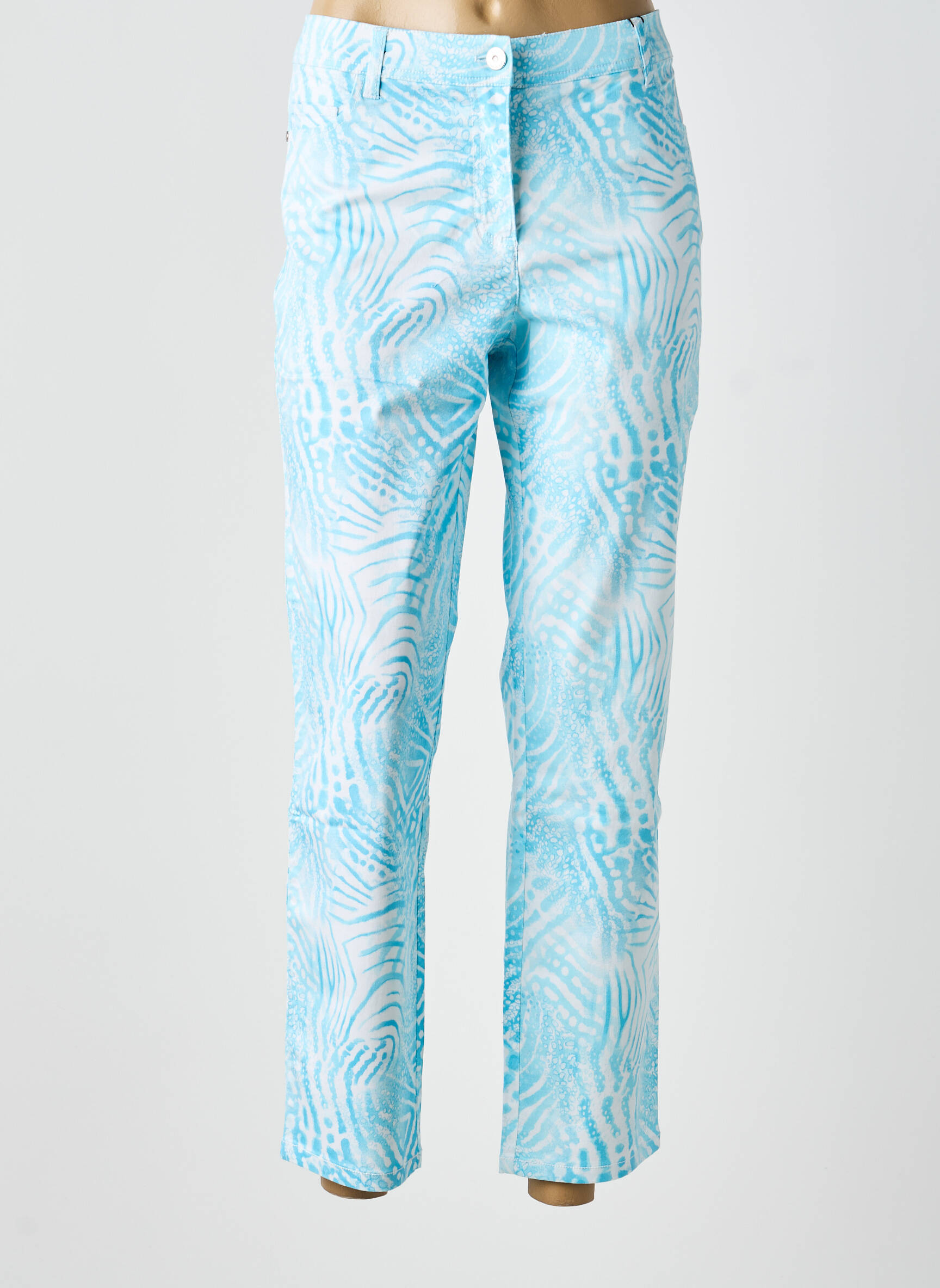Pantalon 7/8 elasticitate mărime normală albastru OLSEN femeie