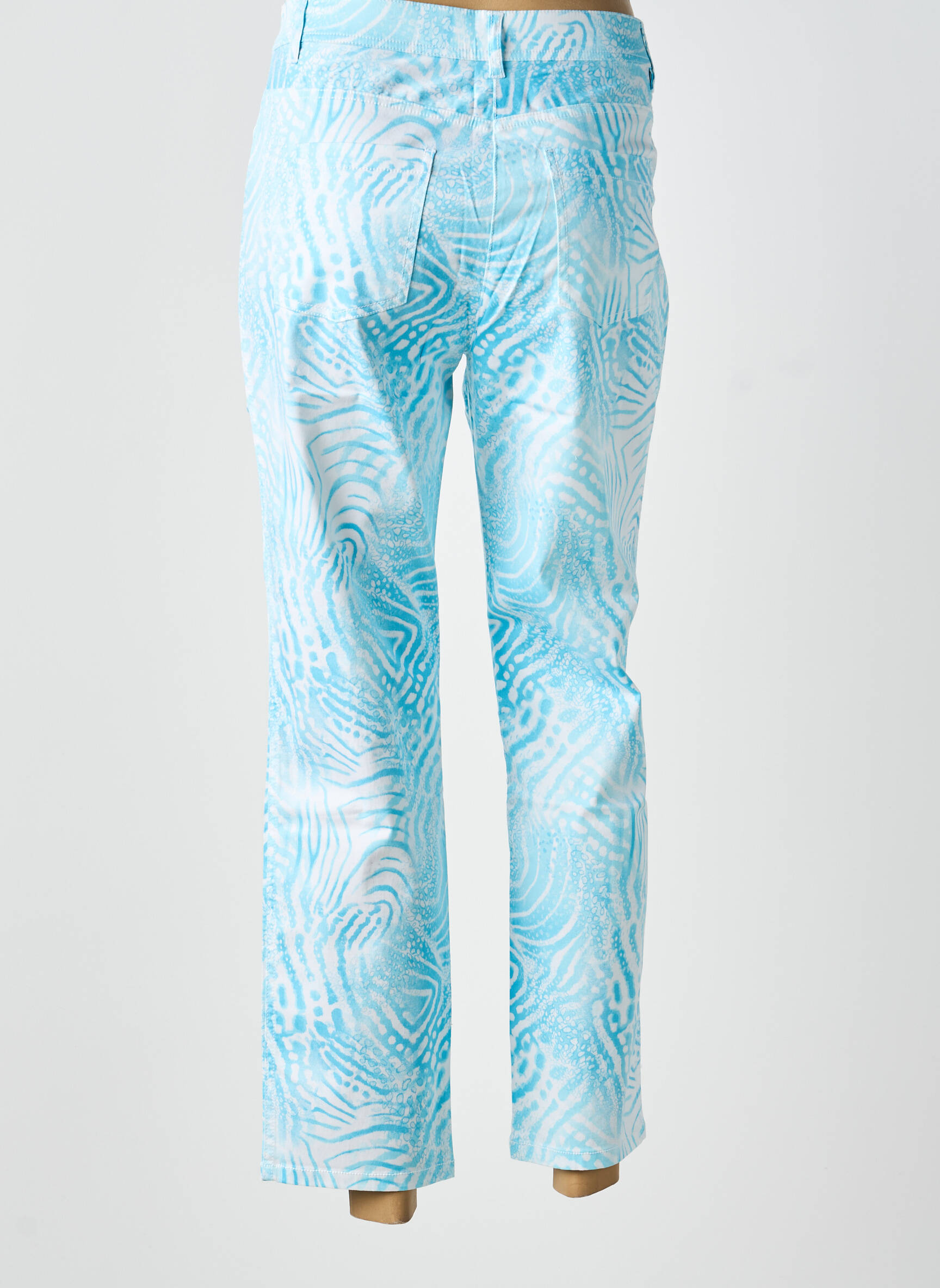 Pantalon 7/8 elasticitate mărime normală albastru OLSEN femeie