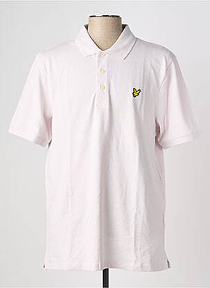 Polo elasticitate mâneci scurte roz LYLE & SCOTT bărbat