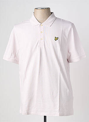Polo elasticitate mâneci scurte roz LYLE & SCOTT bărbat