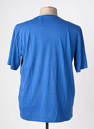 Tricou broderie mâneci scurte albastru SERGE BLANCO bărbat