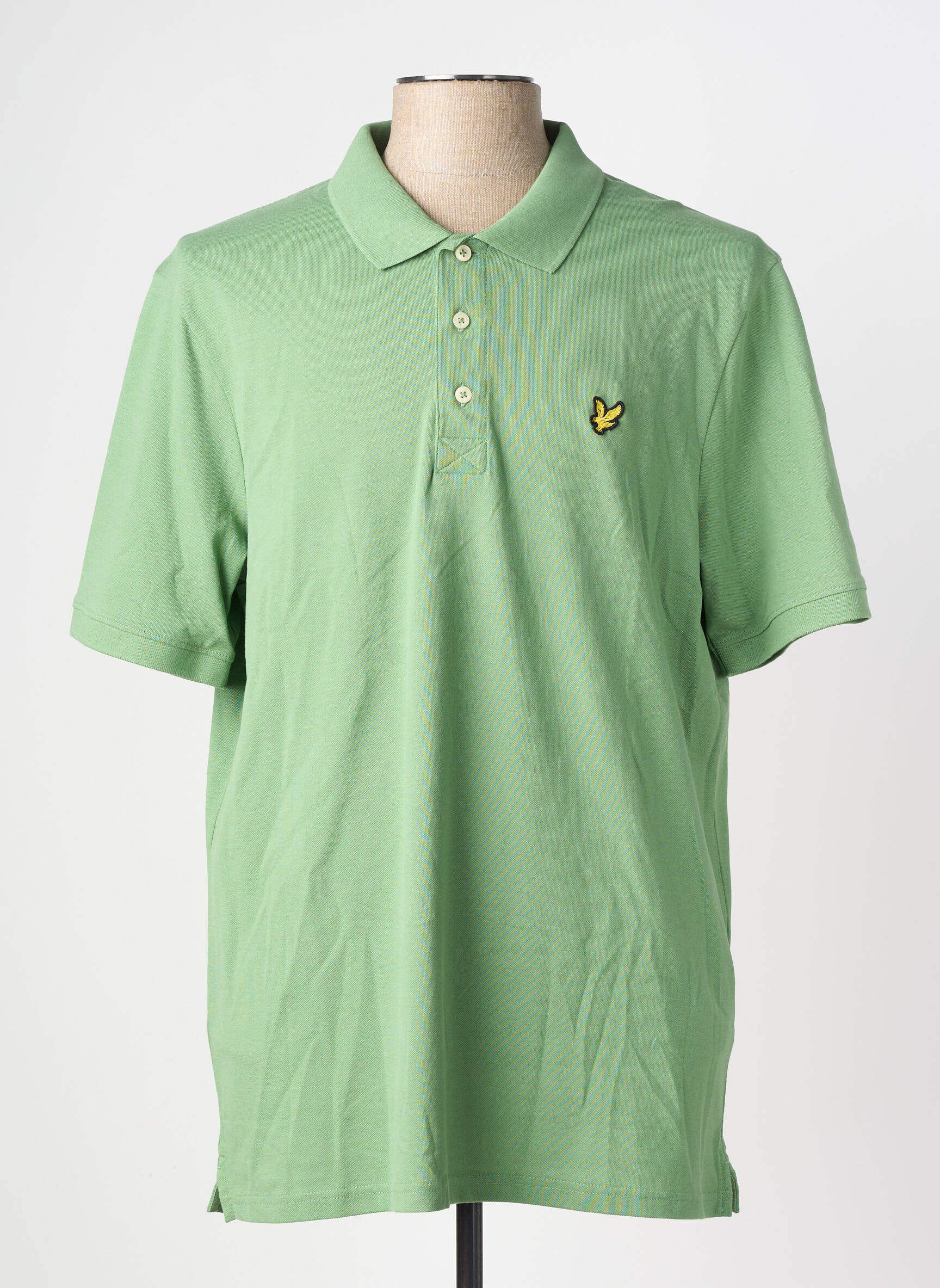 Polo elasticitate mâneci scurte verde LYLE & SCOTT bărbat