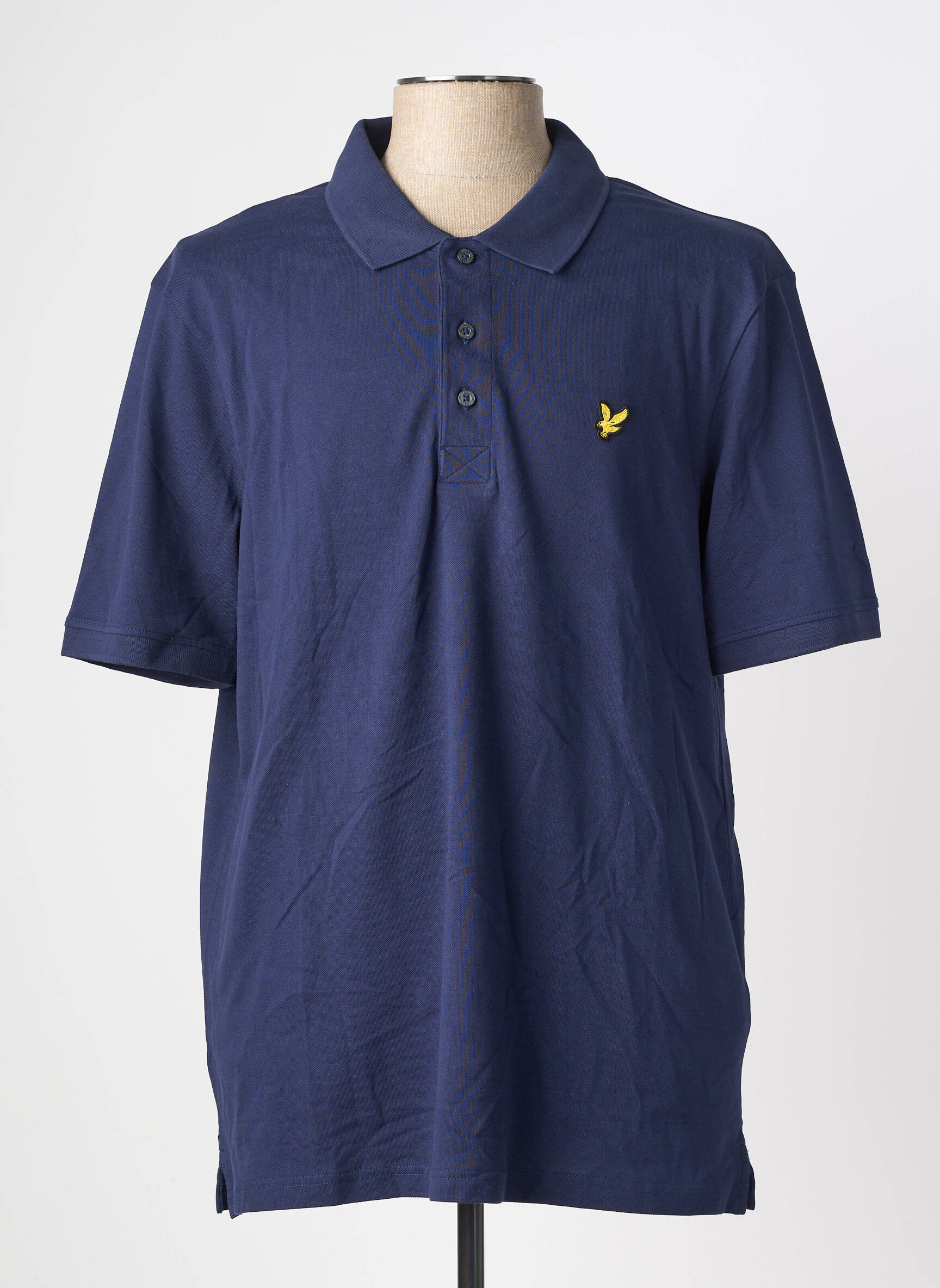 Polo elasticitate mâneci scurte albastru LYLE & SCOTT bărbat
