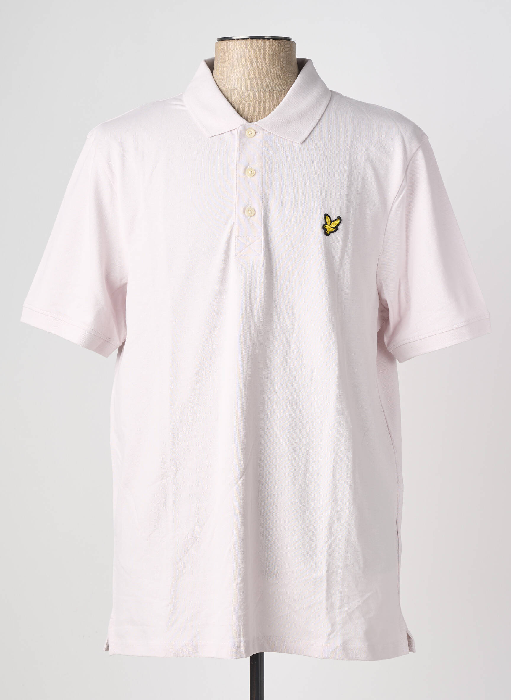 Polo elasticitate mâneci scurte roz LYLE & SCOTT bărbat