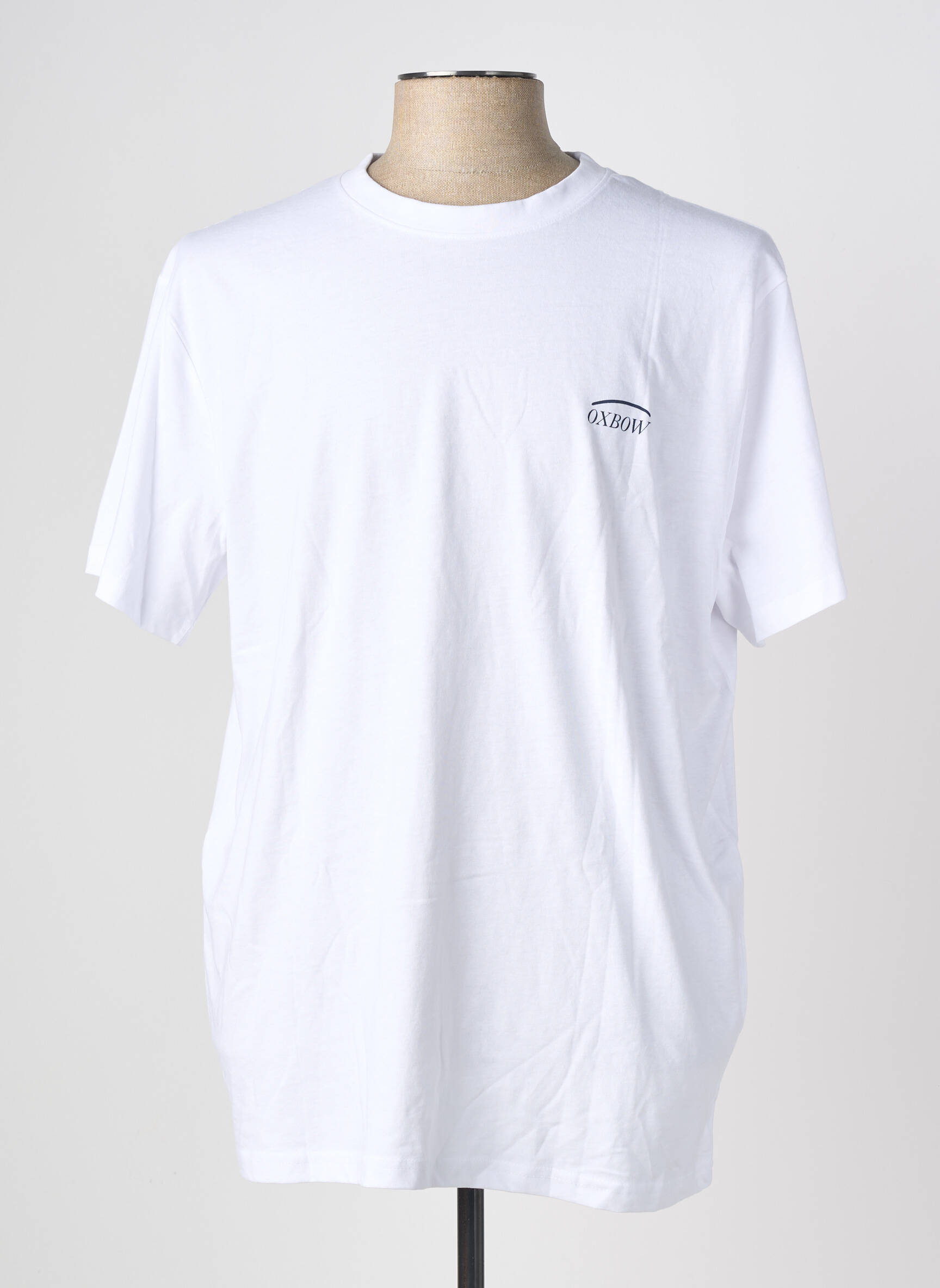 Tricou elasticitate mâneci scurte alb OXBOW bărbat