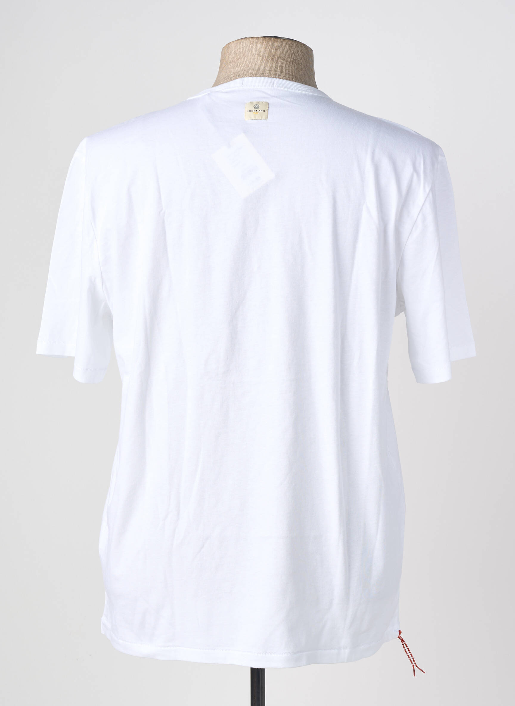 Tricou elasticitate mâneci scurte alb SERGE BLANCO bărbat