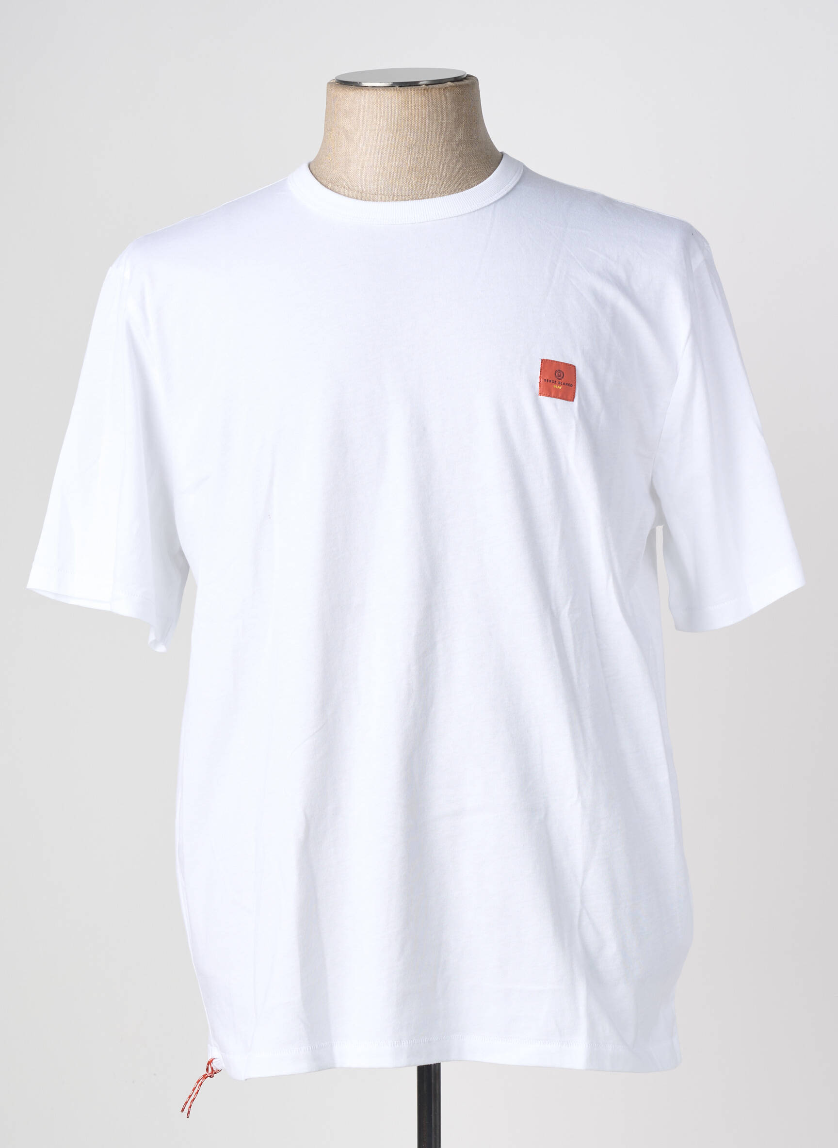 Tricou elasticitate mâneci scurte alb SERGE BLANCO bărbat