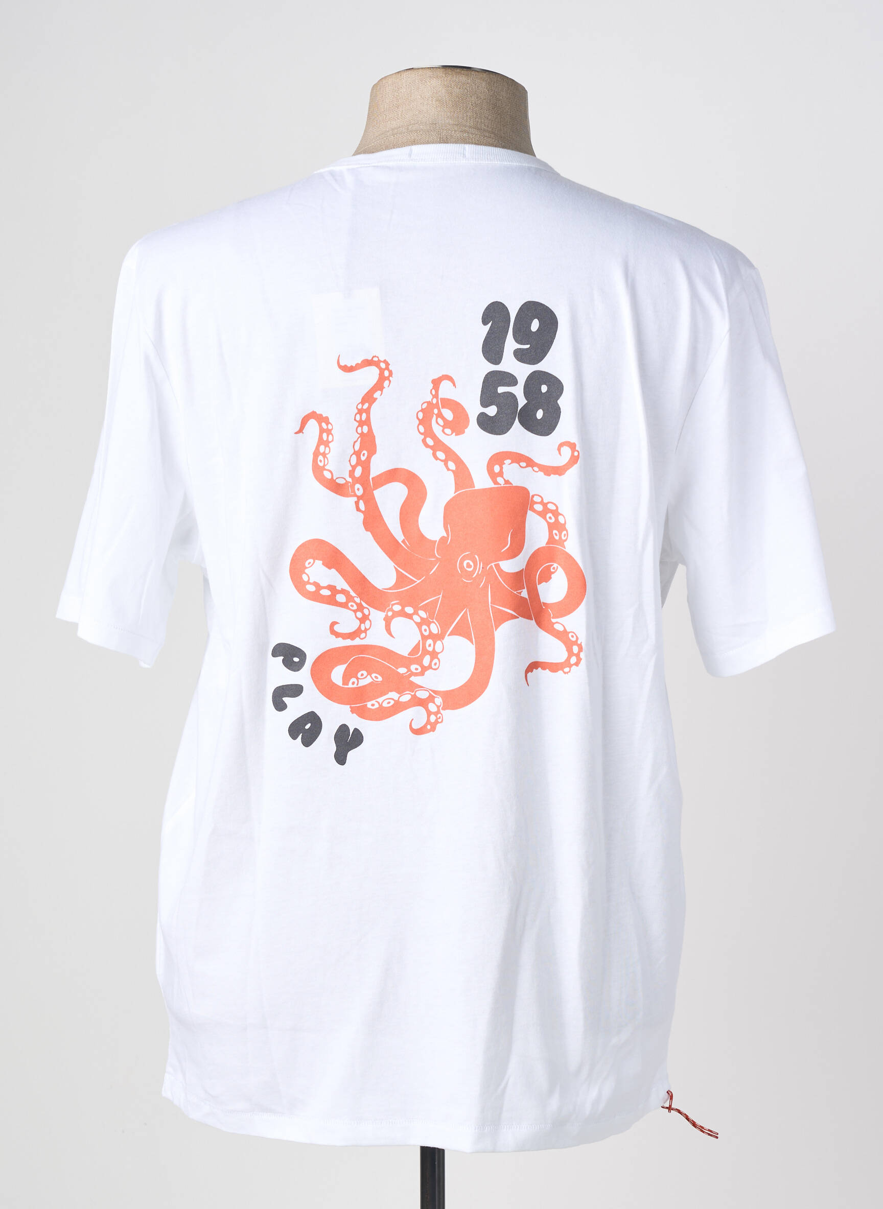 Tricou elasticitate mâneci scurte alb SERGE BLANCO bărbat