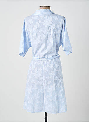 Rochie midi mâneci scurte mâneci scurte albastru PAKO LITTO femeie