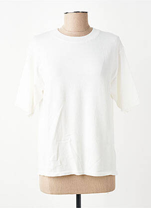 Tricou croială dreaptă mâneci scurte alb MOLLY BRACKEN femeie