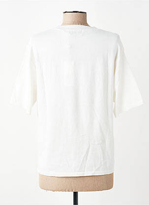 Tricou croială dreaptă mâneci scurte alb MOLLY BRACKEN femeie