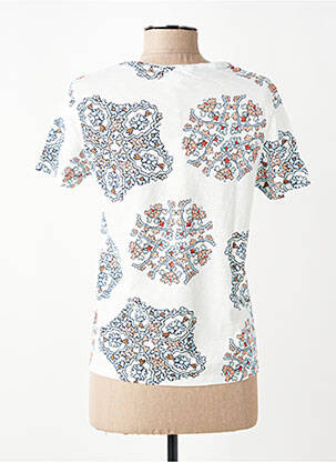 Tricou imprimeu fantezie mâneci scurte alb WHITE STUFF femeie