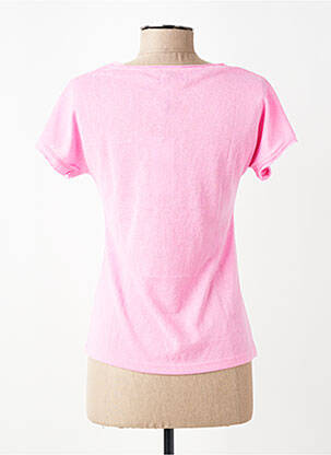 Tricou guler în v mâneci scurte roz MOLLY BRACKEN femeie