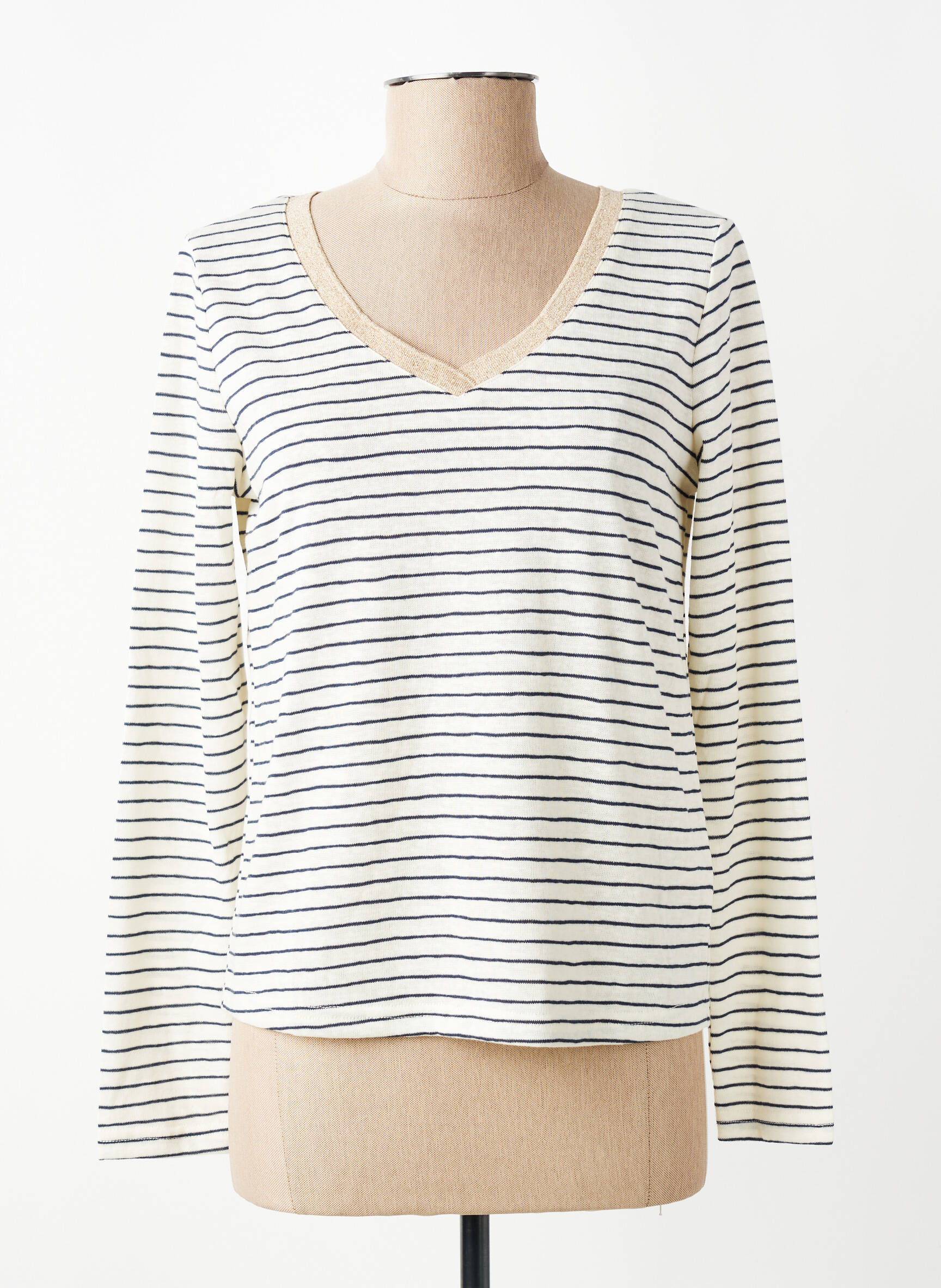Tricou mâneci lungi mâneci lungi bej MOLLY BRACKEN femeie