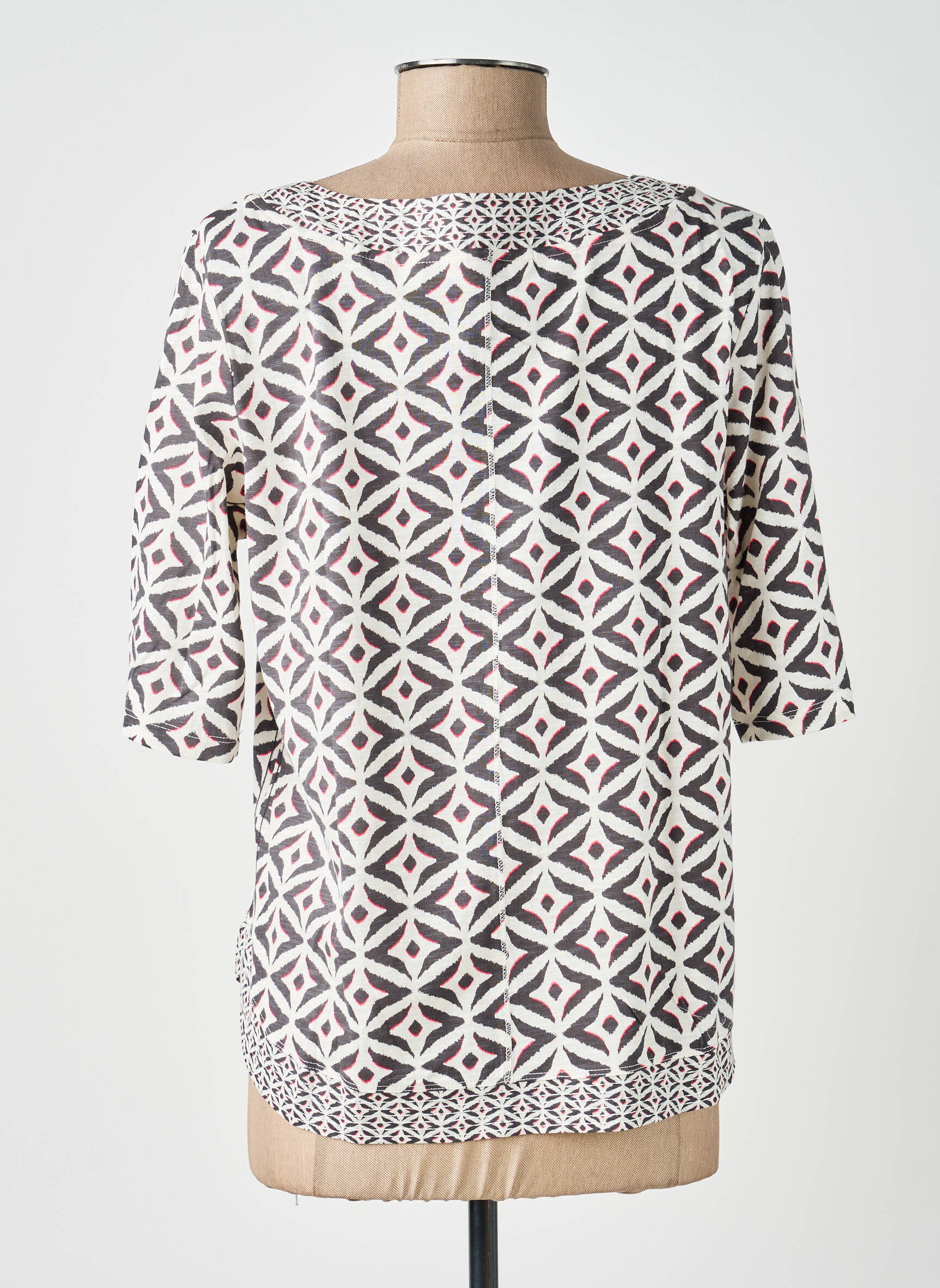 Tricou croială dreaptă mâneci scurte bej WHITE STUFF femeie
