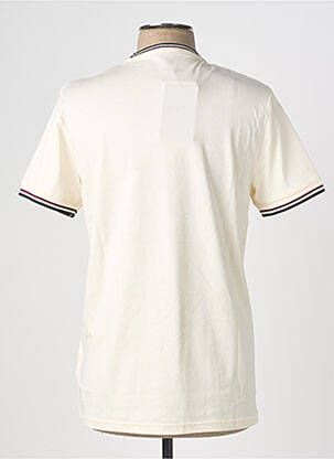 Tricou broderie mâneci scurte bej FRED PERRY bărbat