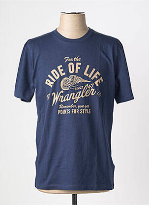 Tricou elasticitate mâneci scurte albastru WRANGLER bărbat