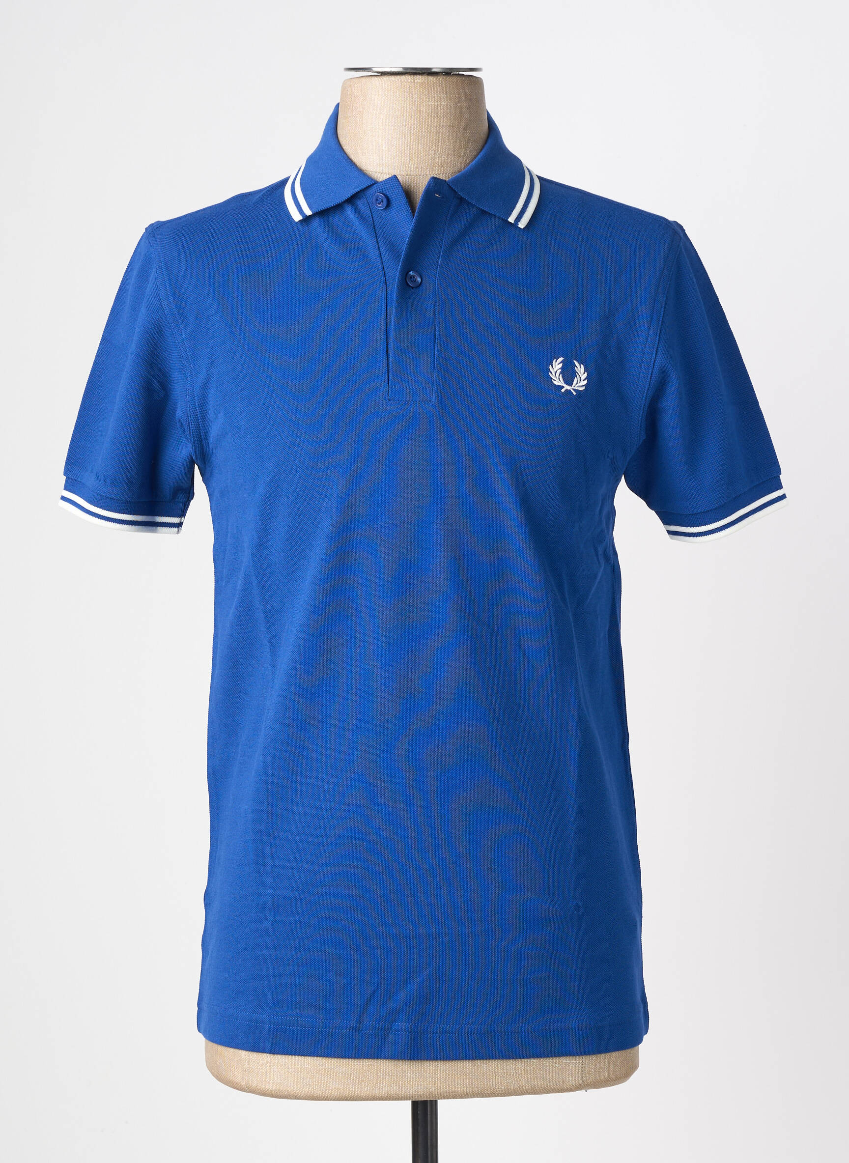 Polo elasticitate mâneci scurte albastru FRED PERRY bărbat